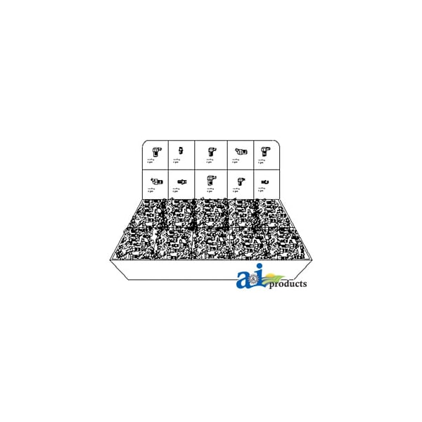 Metric Grease Fitting Counter Display 3.8" x7" x1.3"